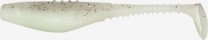 BELLY FISH jest przynętą w pełnym tego słowa znaczenia uniwersalną, wabi ryby w małych i dużych rzekach, w kanałach miejskich, w jeziorach i zbiornikach zaporowych. Możemy ją polecać do opadu, równomiernego prowadzenia z różnymi prędkościami, do gwałtownego podszarpywania i do ekstremalnie wolnego przesuwania po dnie. Działa perfekcyjnie z małym i dużym obciążeniem, na główce jigowej i na haku offsetowym. Jej ogonek zawsze pięknie wachluje na boki, dolna część korpusu wije się płynnym ruchem a środkowa lekko migocze bokami. Przynęta dostępna w długościach od 5 do 10 cm
