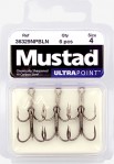 Mustad 36329NPBLN Bardzo mocna kotwica typu O’Shaugnessy. Opakowanie: 5 sztuk (wielkości: 3/0–1), 6 sztuk (wielkości: 2, 4).