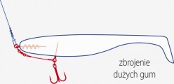 Hammery można uzbroić na kilka sposobów, wykorzystując gotowe systemy bądź własnymi sposobami, wynikającymi z doświadczenia na danym łowisku.              Dozbrojki połączone z korkociągiem, ułatwiającym precyzyjne zamontowanie do miękkiej przynęty. Cztery długości, wybrane do gum o wielkości od 15 do 25 cm i cztery wielkości kotwic DRAGON V-POINT, które zapewnią skuteczne zacięcie. Mocny przypon A.F.W. Surstrand 1x7 o wytrzymałości 27 kg, w czarnej otulinie nylonowej, wytrzyma każdy hol.