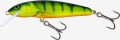 Salmo MINNOW – jeden z najlepszych woblerów pstrągowych. Prowadzony w mocnym nurcie stawiaj wędce niewielki opór, dzięki czemu czułym i relatywnie delikatnym wędziskiem można obłowić znakomite pstrągowe rewiry. Oferowany w długościach: 5, 6, 7 i 9 cm, w wersjach pływającej i tonącej. Skuteczny także w rzece nizinnej podczas łowienia boleni, kleni, jazi i sandaczy.