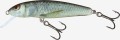 MINNOW (Salmo) Mimo, iż jest to jedna z najstarszych rodzin przynęt SALMO, wielu wędkarzy na całym świecie wciąż odkrywa nowe możliwości tego klasycznego woblera. Wszystkie przynęty z tej rodziny charakteryzuje niezbyt szeroka akcja o dość dużej częstotliwości.