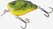 SQUAREBILL Salmo Squarebill to doskonały, pływający, płytko nurkujący crankbait. Korpus przynęty wykonany jest z tworzywa PUR, które charakteryzuje się pływalnością zbliżoną do drewna balsa jednak o wiele bardziej od niego wytrzymałego. Oś przynęty stanowi jeden kawałek, zgrzewanego na końcach, nierdzewnego drutu a ster wykonany z poliwęglanu jest praktycznie nie do złamania. Unikalny, prostokątny kształt steru generuje agresywną, dobrze wyczuwalną na wędzisku akcję, ale także pozwala unikać zaczepów nawet w najtrudniejszych do obłowienia miejscach. Zaprojektowany i dopracowany w najdrobniejszych szczegółach przez konstruktorów Salmo, Squarebill stanowi doskonałą propozycję na wszystkie płytkie łowiska.