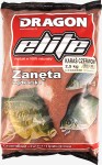 Przykładowe opakowanie zanęty.   Seria zanęt Dragon ELITE to efekt pracy członków Teamu Dragon, zawodników oraz szerokiej grupy wędkarzy amatorów, którzy za pośrednictwem Internetu zgłosili się do współpracy z naszą firmą. Zanęty ELITE można stosować zarówno jako gotowy produkt i jako jeden z komponentów własnej mieszanki.