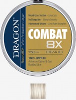 Plecionka COMBAT 8X Plecionka 8-splotowa, dedykowana do metody spinningowej i castingowej, wytworzona w 100% z włókien HPPE. W procesie produkcji tej linki położono nacisk na zwiększenie odporności na urazy mechaniczne w trudnych, obfitujących w zaczepy łowiskach. Dostępne średnice: 0,08 – 0,20 mm.