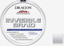 Plecionka Dragon Invisible to kolejny produkt wytwarzany dla Dragona przez japońską firmę Toray. Została ona wykonana w technologii High Clarity Process, pozwalającej na uzyskanie cech optycznych zbliżonych do żyłek kopolimerowych, dzięki czemu jest ona niemal niewidoczna w środowisku wodnym, w stopniu porównywalnym do włókna nylonowego. Odznacza się poza tym bardzo wysoką wytrzymałością statyczną i dynamiczną – zarówno liniową, jak i na węźle – a doskonała gładkość powierzchni umożliwia łatwe, dalekie i precyzyjne rzuty. Plecionka efekt 100% przeźroczystości uzyskuje dopiero w kontakcie z wodą.