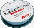 Momoi LURE SOUL HIRAMASA  Najnowszy produkt w linii Momoi LureSoul. Wyjątkowe wśród żyłek nylonowych połączenie świetnej odporności na ścieranie i miękkości, osiągnięte dzięki nowej technologii Momoi. Zwiększenie o 20% parametru odporności na ścieranie przy zachowaniu tej samej miękkości żyłki.  Żyłka oferowana jest w kolorze jasnoniebieskim, na szpulach po 300 metrów, w zakresie średnic od 0,20 mm (2,8 kg) do 0,28 mm (5,4 kg).