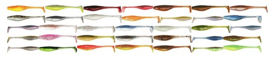 V-Lures BELLY FISH Pro jest przynętą w pełnym tego słowa znaczenia uniwersalną, wabi ryby w małych i dużych rzekach, w kanałach miejskich, w jeziorach i zbiornikach zaporowych. Możemy ją polecać do opadu, równomiernego prowadzenia z różnymi prędkościami, do gwałtownego poszarpywania i do ekstremalnie wolnego przesuwania po dnie. Działa perfekcyjnie z małym i dużym obciążeniem, na główce jigowej i na haku offsetowym. Jej ogonek zawsze pięknie wachluje na boki, dolna część korpusu wije się płynnym ruchem a środkowa lekko migocze bokami. Podobnie jak inne gumy Dragon V-Lures Pro, BELLY FISH wytwarzana jest ze specjalnego kompozytu, w tym przypadku w wersji o bardzo dużej miękkości. Ma naturalny zapach krewetkowy a dla wygody zbrojenia wyposażona jest w system znaczników na grzbiecie. Bogata kolorystyka umożliwia dobranie skutecznego „koloru” w danym dniu.