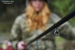 Przelotki nie tylko zostały solidnie przymocowane do blanku, ale dla tego wędziska wybrano naprawdę solidne w konstrukcji przelotki.
